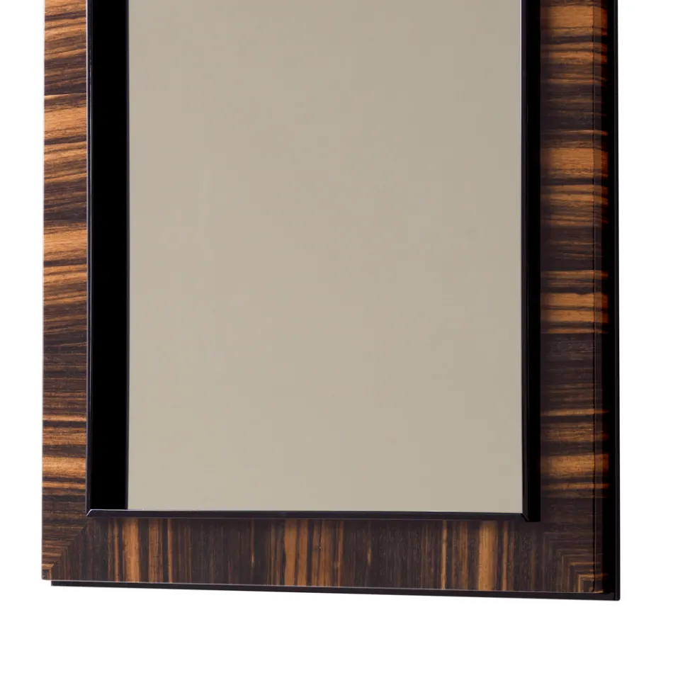 Wall-mounted / floor mirror in ebony wood Grilli Zarafa made in Italy Viadurini