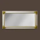 Modern handcrafted wooden wall mirror made in Italy Stefano Viadurini