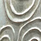 Gold, white and silver wall mirror made of wood Eugenio made in Italy Viadurini