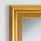 Design wall mirror with Viva wooden frame, 96x132 cm Viadurini