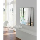 Modern Design Glass and Metal Wall Mirror Made in Italy - Pallino Viadurini