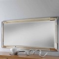 Modern wall mirror made of wood, produced completely in Italy, Piera