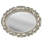 Modern handmade fir wood wall mirror made in Italy Dario Viadurini