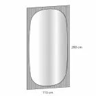 Modern Wall Mirror with Bronze Color Mirror Made in Italy - Bandolero Viadurini