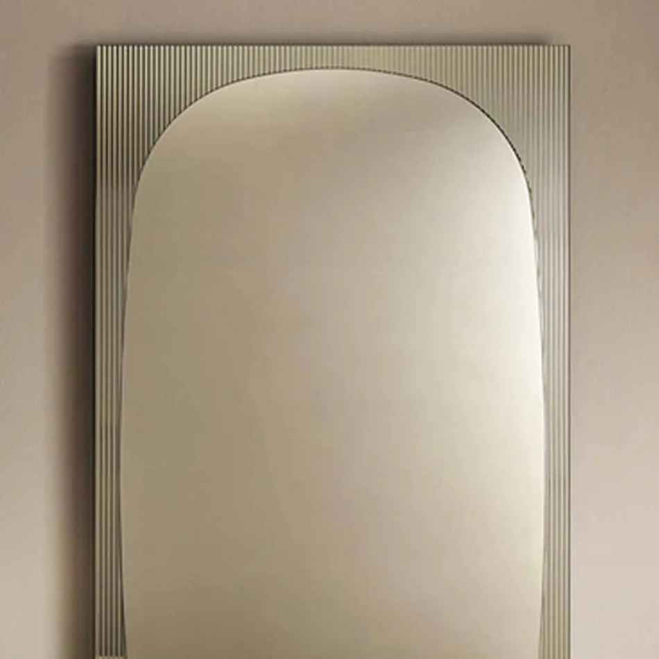 Modern Wall Mirror with Bronze Color Mirror Made in Italy - Bandolero Viadurini