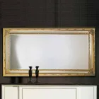 Modern wall mirror in fir wood made in Italy Armando Viadurini