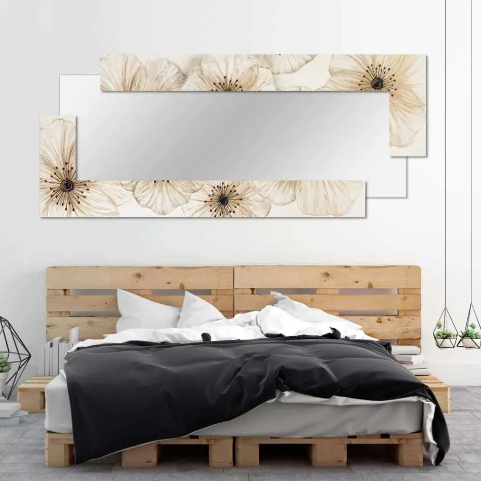 Modern wall mirror in resin produced in Italy Sacile Viadurini