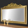 Modern wall mirror made of wood, produced completely in Italy, Kevin