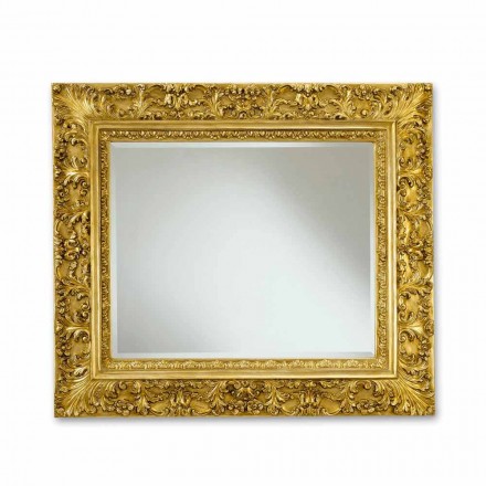 Rectangular wall mirror with Agasse floral decorations Viadurini