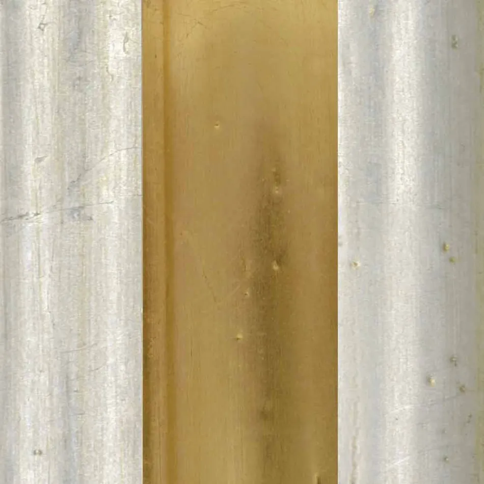 Fir wood floor mirror with pedestal made in Italy Jonni Viadurini