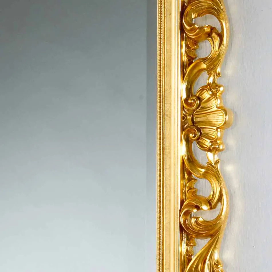 Design floor / wall mirror with Mata gold leaf finish Viadurini