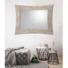 Wall mirror in resin and Venice silver leaf Viadurini