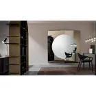 Modern Design Wall Mirror Made of 3 Panels Made in Italy - Bristol Viadurini