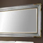 Hand made wood wall mirror made in Italy Cristian Viadurini