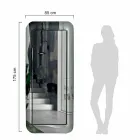 Long Rectangular Mirror with Crystal Effect Frame Made in Italy - Loop Viadurini