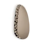 Shaped Mirror with Mottled Glass Insert Made in Italy - Amata Viadurini