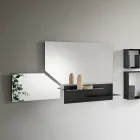 Polished Edge Wall Mirror with ABS Frame Made in Italy - Evora Viadurini