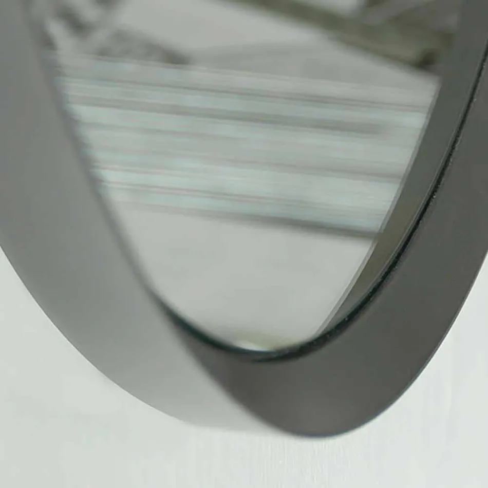 Round Wall Mirror with Lacquered Frame of Elegant Modern Design - Odosso Viadurini