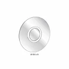 Round Design Wall Mirror with Golden Metal with Centerpiece - Merale Viadurini