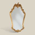 Shaped Baroque Mirror with Gold Leaf Frame Made in Italy - Precious