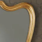 Classic Mirror Shaped Wood Frame Gold Leaf Made in Italy - Jenny Viadurini