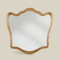 Classic Mirror Shaped Wood Frame Gold Leaf Made in Italy - Jenny