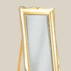 Classic Floor Mirror in Gold Leaf Wood Made in Italy - Florence Viadurini