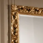 Classic Rectangular Mirror Gold Leaf Frame Made in Italy - Precious Viadurini
