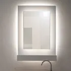 Three-Color Plexiglass Wall Mirror Cabinet Made in Italy - Kiran Viadurini