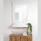 Three-Color Plexiglass Wall Mirror Cabinet Made in Italy - Kiran Viadurini