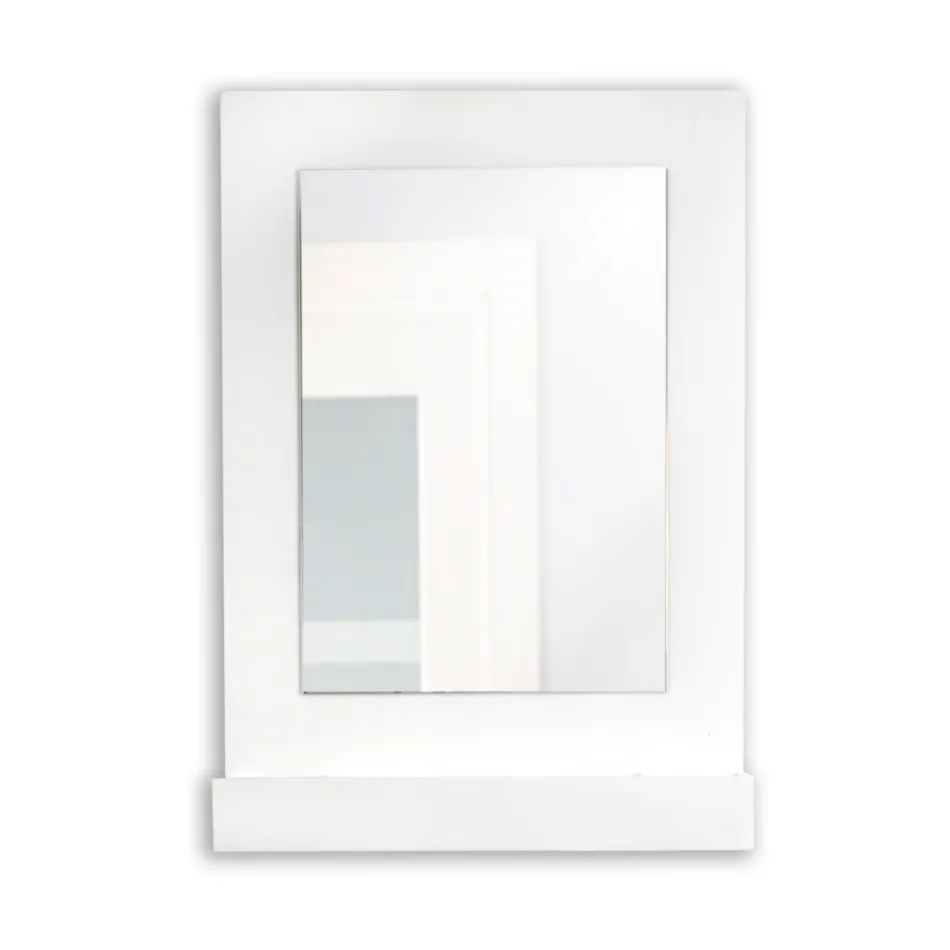 Three-Color Plexiglass Wall Mirror Cabinet Made in Italy - Kiran Viadurini