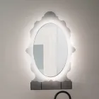 Backlit Plexiglass Mirror Cabinet Made in Italy - Leira Viadurini
