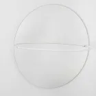 Wall Mirror with Modern Steel Coat Rack Made in Italy - Chioccia Viadurini