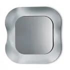 Wall Mirror with Frame in Fused Glass Made in Italy - Adored Viadurini