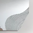 Lirion Wall Mirror with Two-Color Striped Insert Made in Italy Viadurini