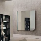 Beniamina Wall Mirror with Wave Side Made in Italy Viadurini