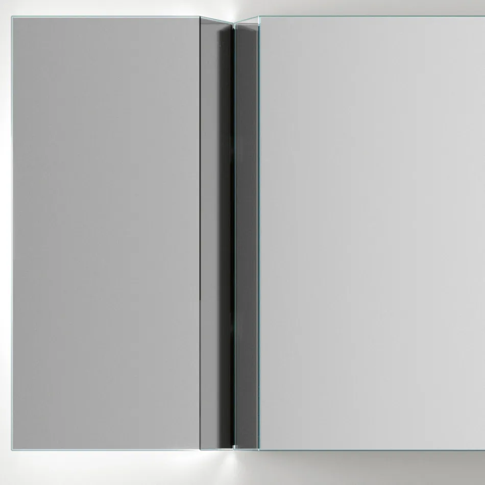 Wall Mirror with V-Shaped Side Cut Made in Italy - Spirit Viadurini