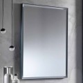 Wall Mirror with Aluminum Frame and LED Light Made in Italy - Chik