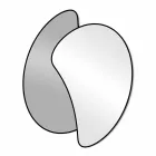 Large Design Wall Mirror with Modern Colored Finish - Mantra Viadurini