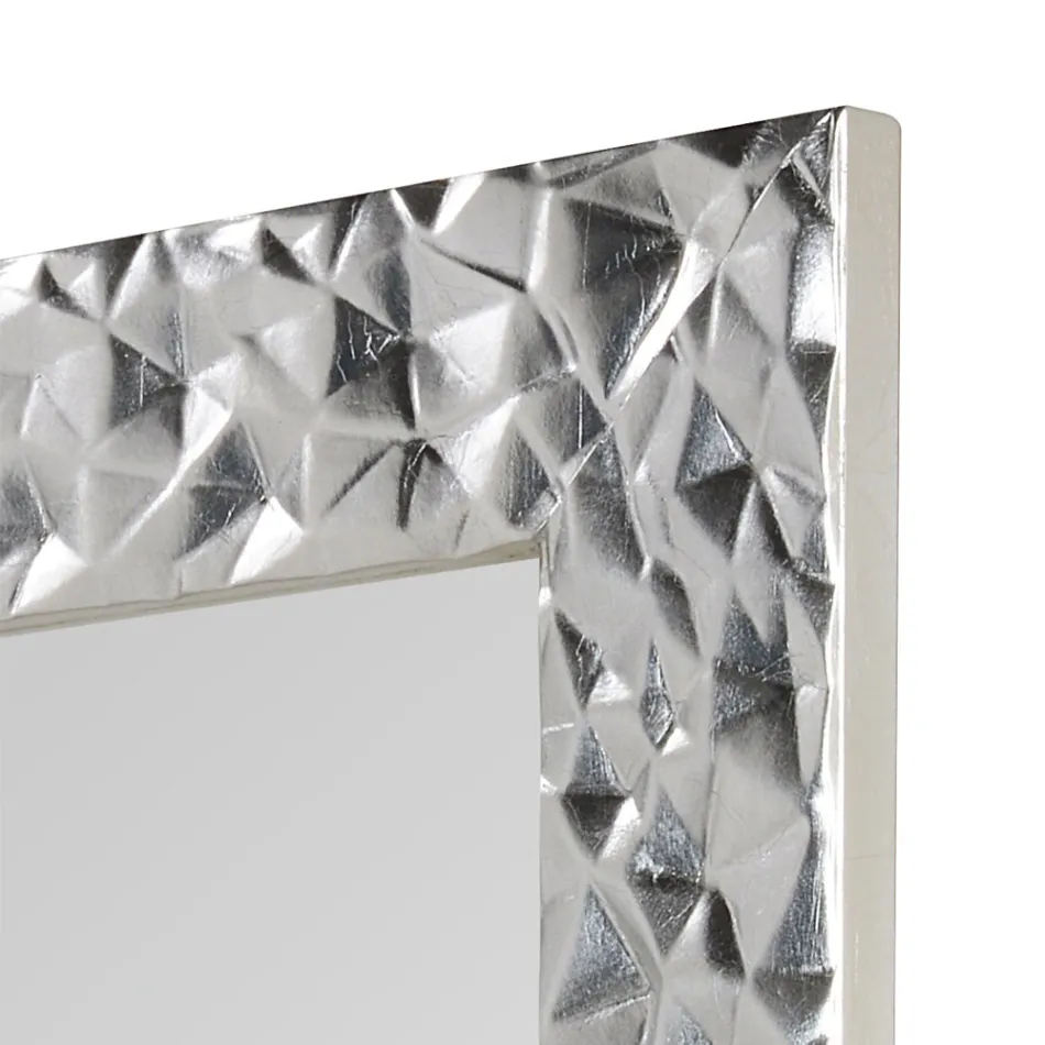 Wall Mirror in Hand Decorated Wood Made in Italy - Niagara Viadurini