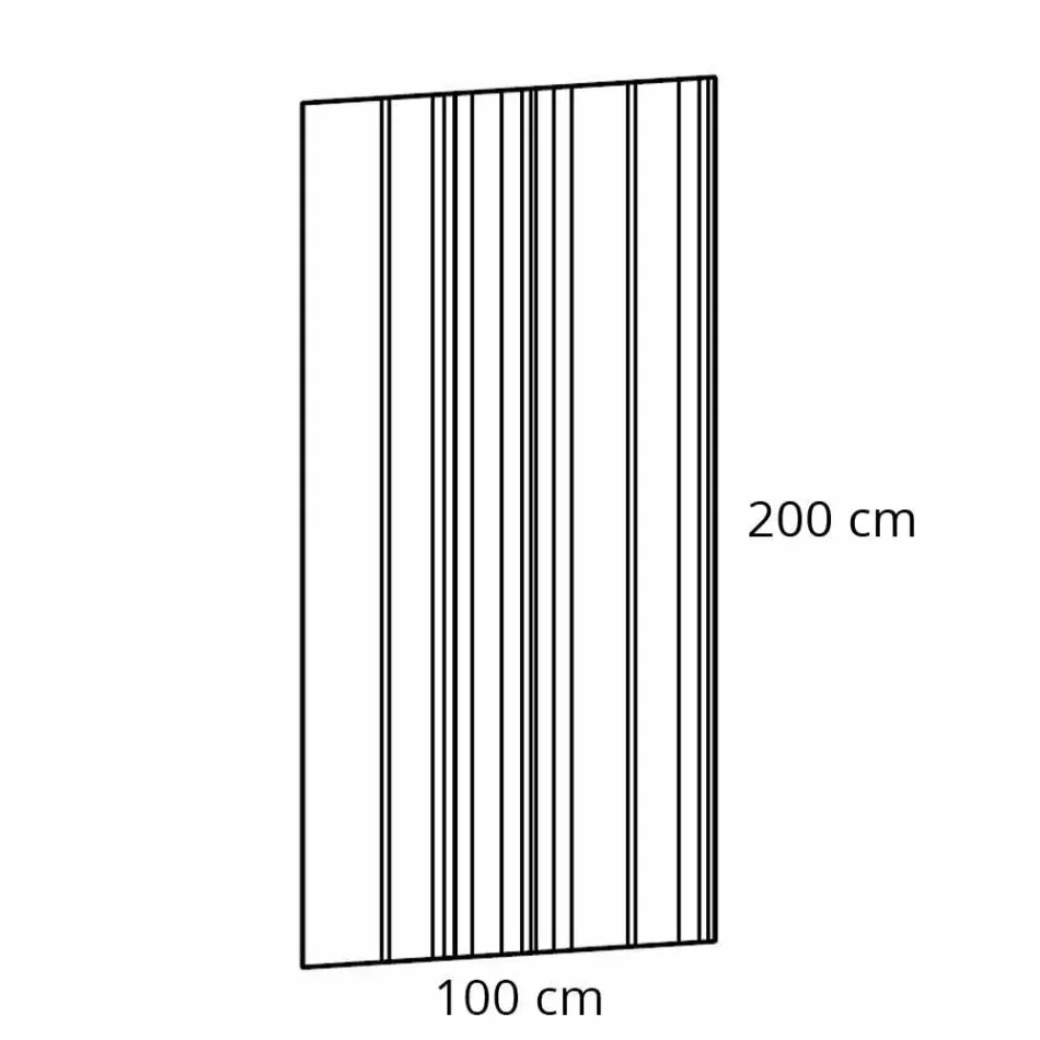 Rectangular Wall Mirror of Modern Design Made in Italy - Coriander Viadurini