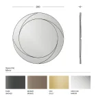 Round Wall Mirror with Wooden Structure Made in Italy - Navona Viadurini