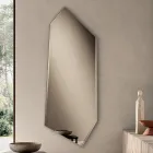 Shaped Wall Mirror with Ground Edges Made in Italy - Welcome Viadurini