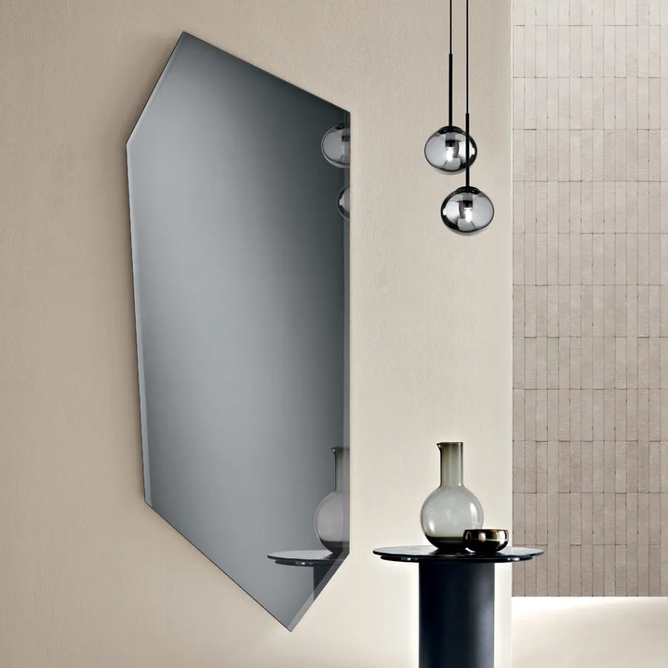 Shaped Wall Mirror with Ground Edges Made in Italy - Welcome Viadurini