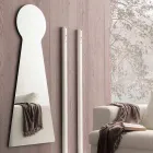 Shaped Wall Mirror with Melamine Panel Made in Italy - Bromo Viadurini