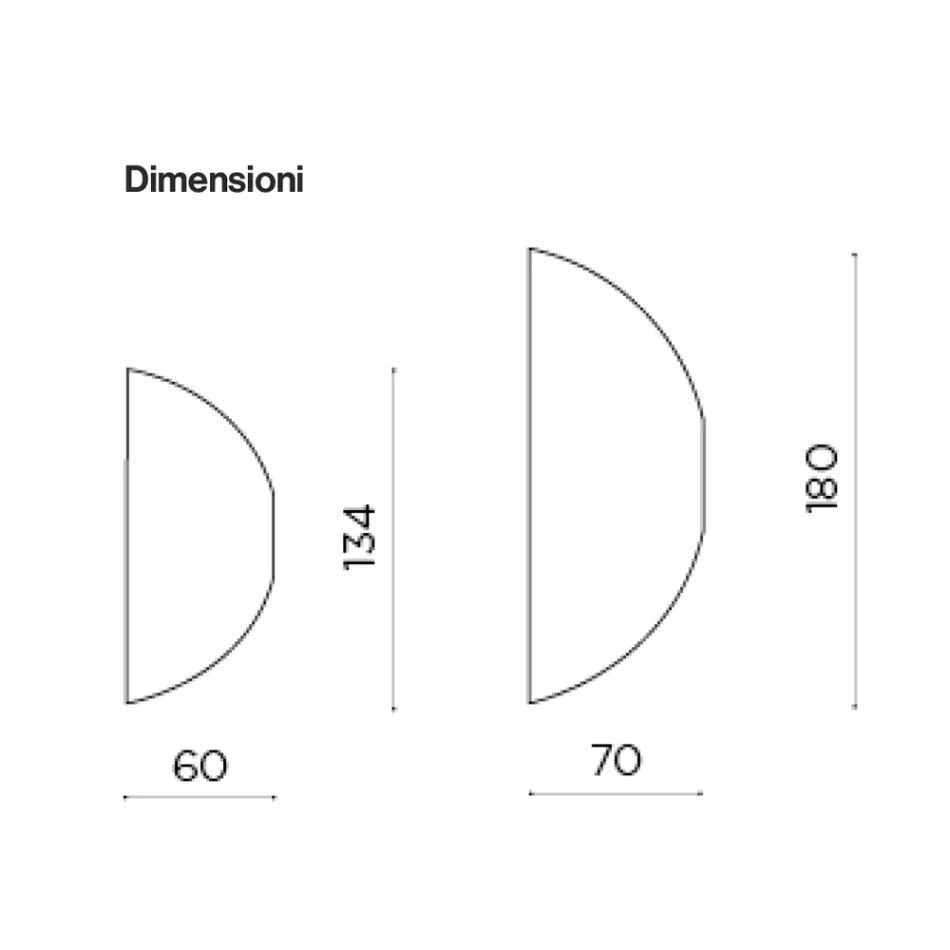 Shaped Wall Mirror Made in Italy - Alfonsa Viadurini