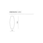 Elongated Mirror in Three Color Variations Made in Italy - Silea Viadurini