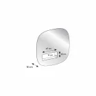 Decorative Wall Mirror Smoked Finish with Black Design Compartment - Matrix Viadurini