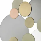 Decorative Wall Mirror with Colored Circles Design in 2 Dimensions - Babol Viadurini