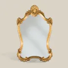 Classic Gold Leaf Mirror with Shaped Frame Made in Italy - Precious Viadurini